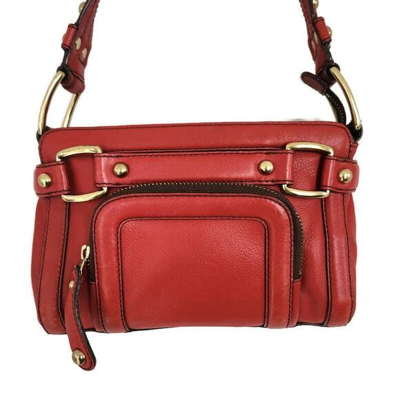 Banana Republic Vintage Women's Rust Leather Shoulder Bag - Picture 4 of 8